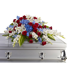 Distinguished Service Casket Spray from Clermont Florist & Wine Shop, flower shop in Clermont